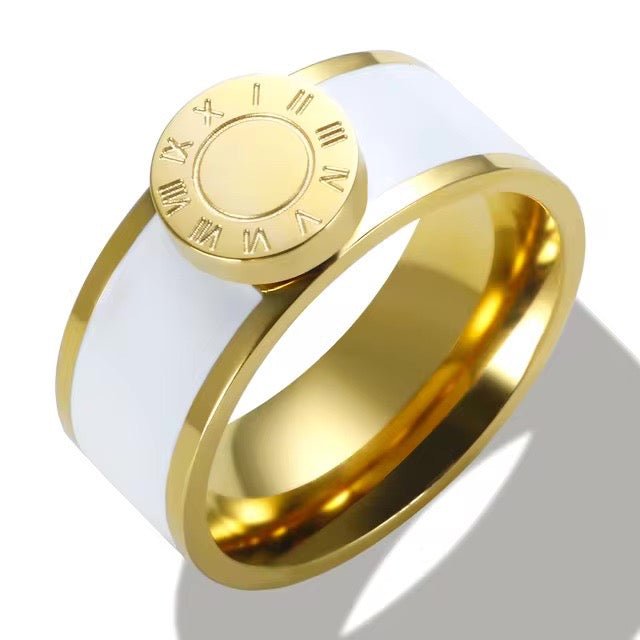 Kalsten | Classy Roman Numeral Bangle Bracelet and Rings