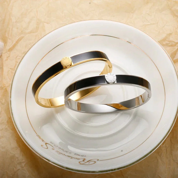 Kalsten | Classy Roman Numeral Bangle Bracelet and Rings