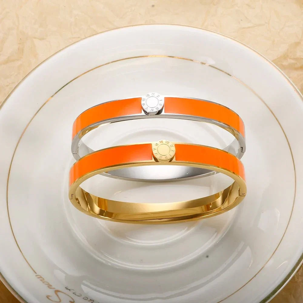 Kalsten | Classy Roman Numeral Bangle Bracelet and Rings