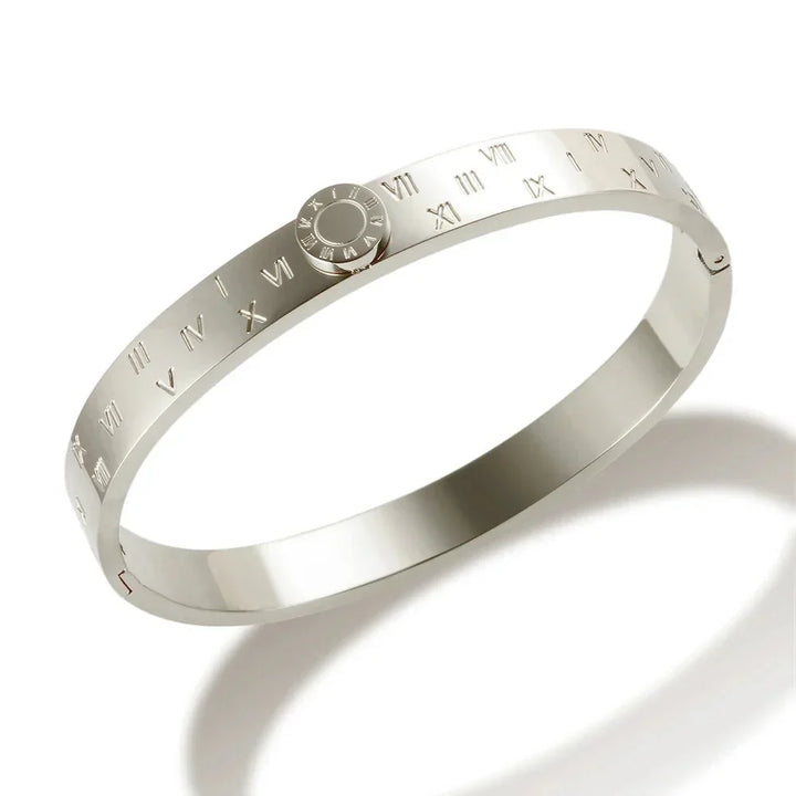 Kalsten | Classy Roman Numeral Bangle Bracelet and Rings