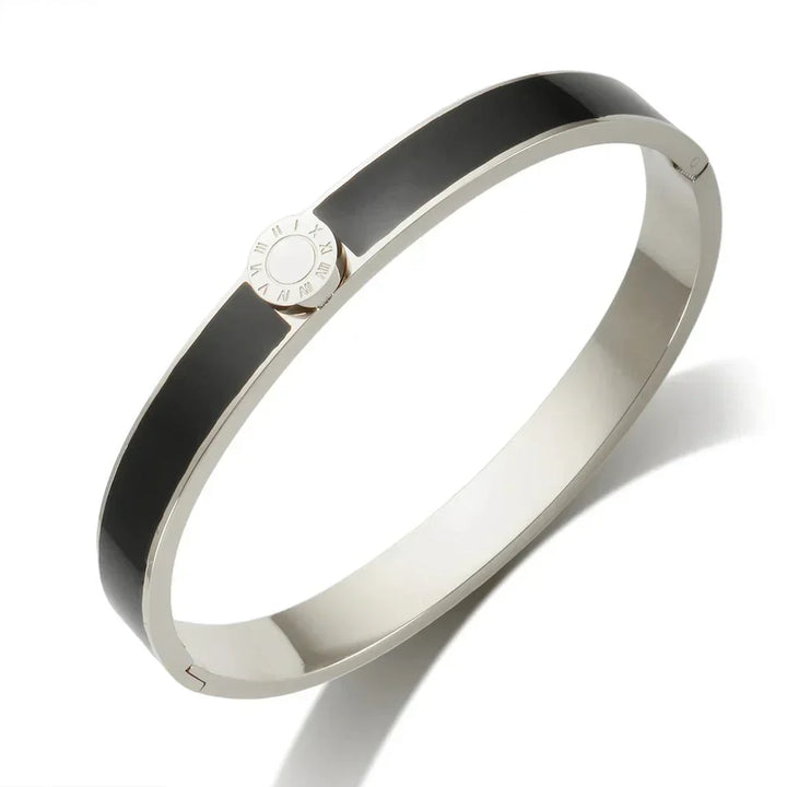 Kalsten | Classy Roman Numeral Bangle Bracelet and Rings