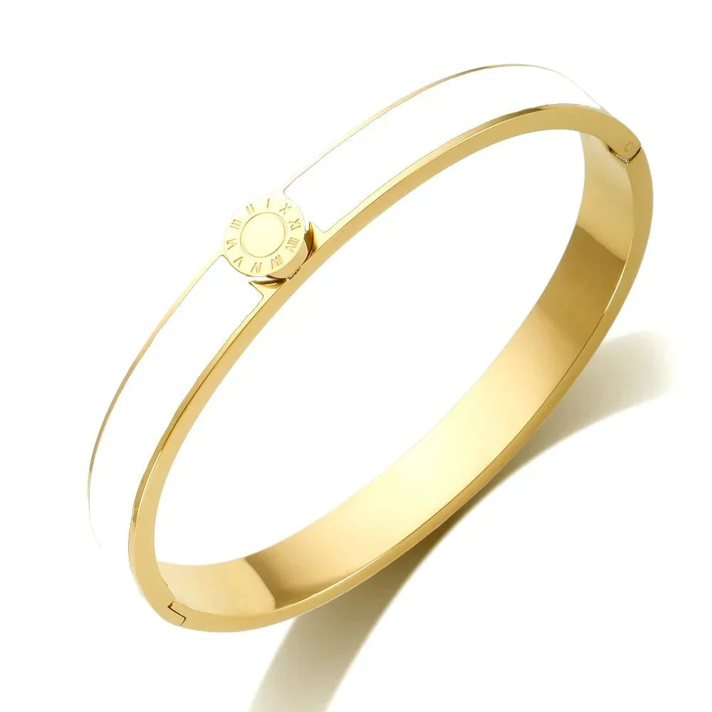 Kalsten | Classy Roman Numeral Bangle Bracelet and Rings