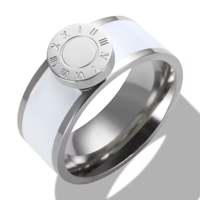 Kalsten | Classy Roman Numeral Bangle Bracelet and Rings