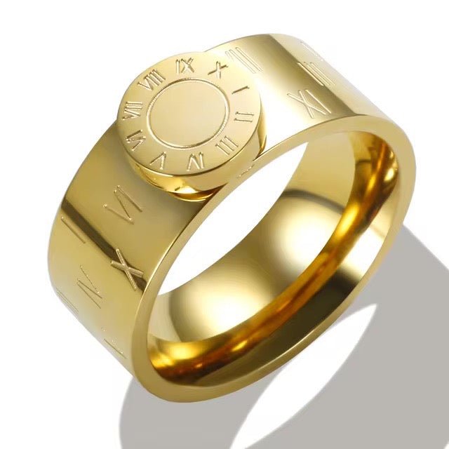 Kalsten | Classy Roman Numeral Bangle Bracelet and Rings