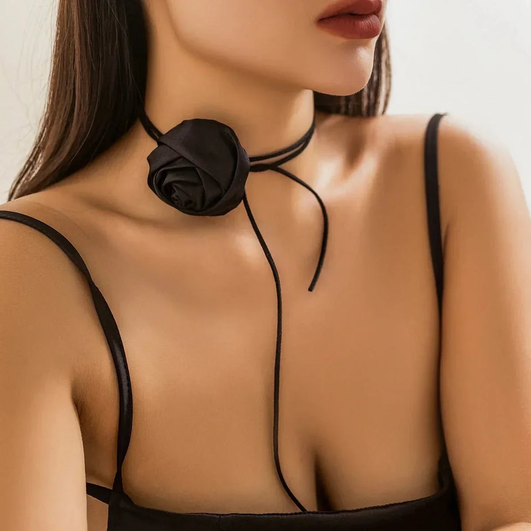 Kalsten | Classy Rose Floral Choker Necklace