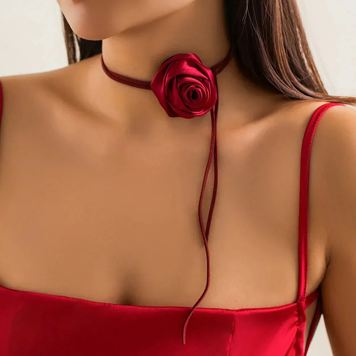 Kalsten | Classy Rose Floral Choker Necklace