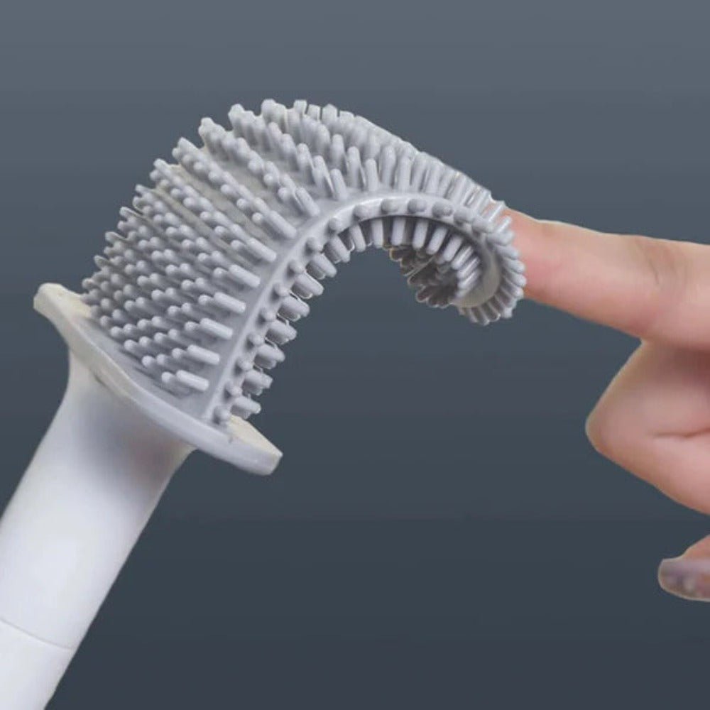 Skanto | CleanBrush – Hygienic Silicone Toilet Brush with Wall Mount