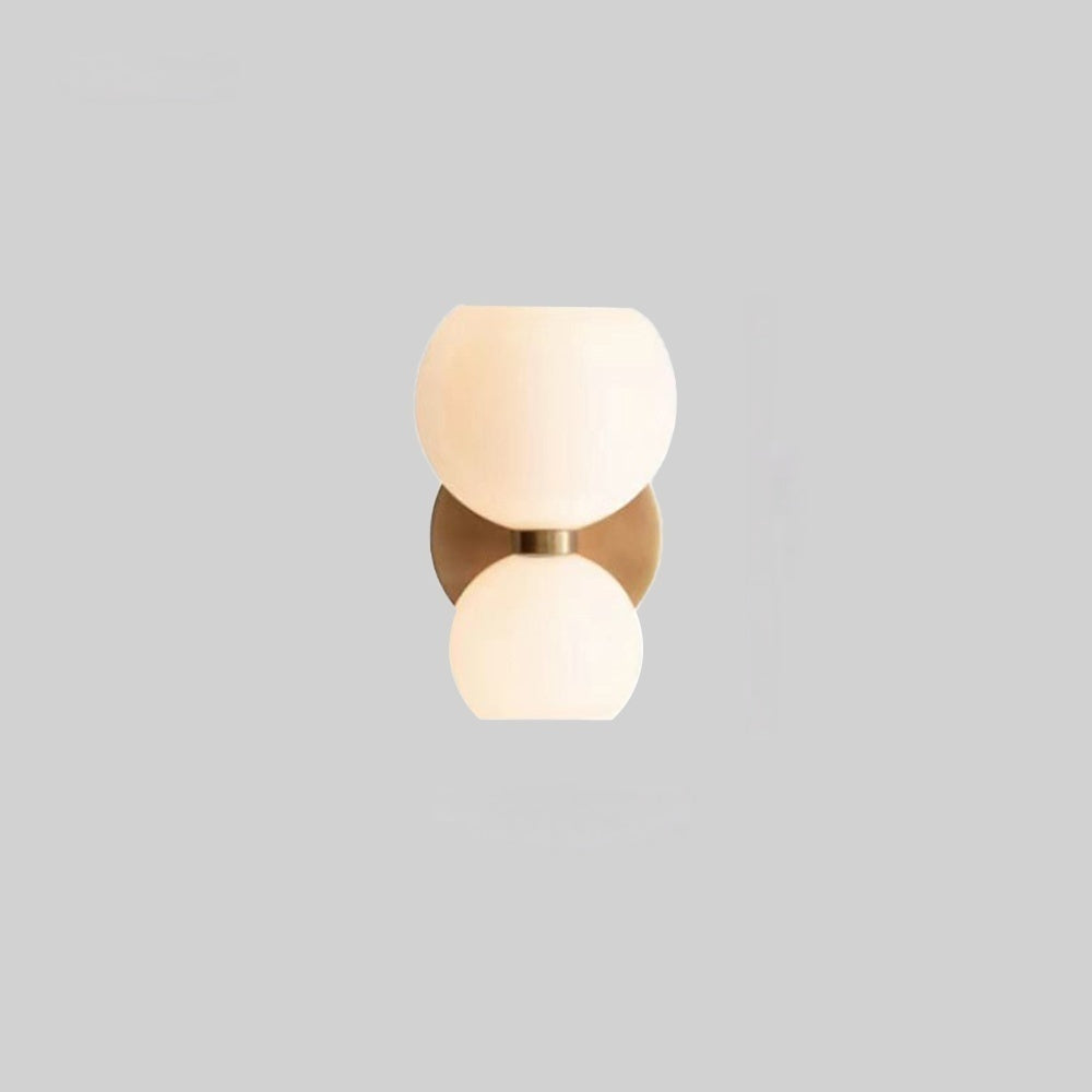 Freyza | White Glass Indoor Wall Light – Modern Bedroom Living Room | Kalsten