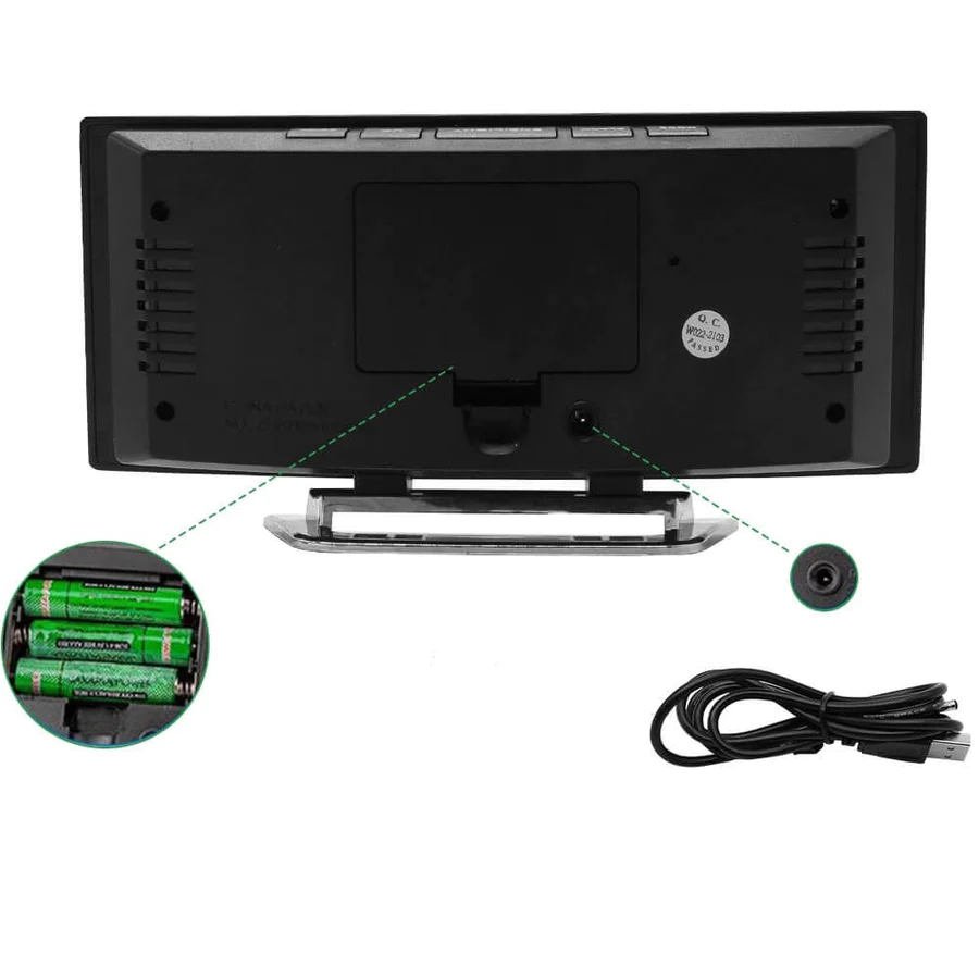 LED Lighting large digital display | Curved LED Digital Clock - Amedea | Kalsten