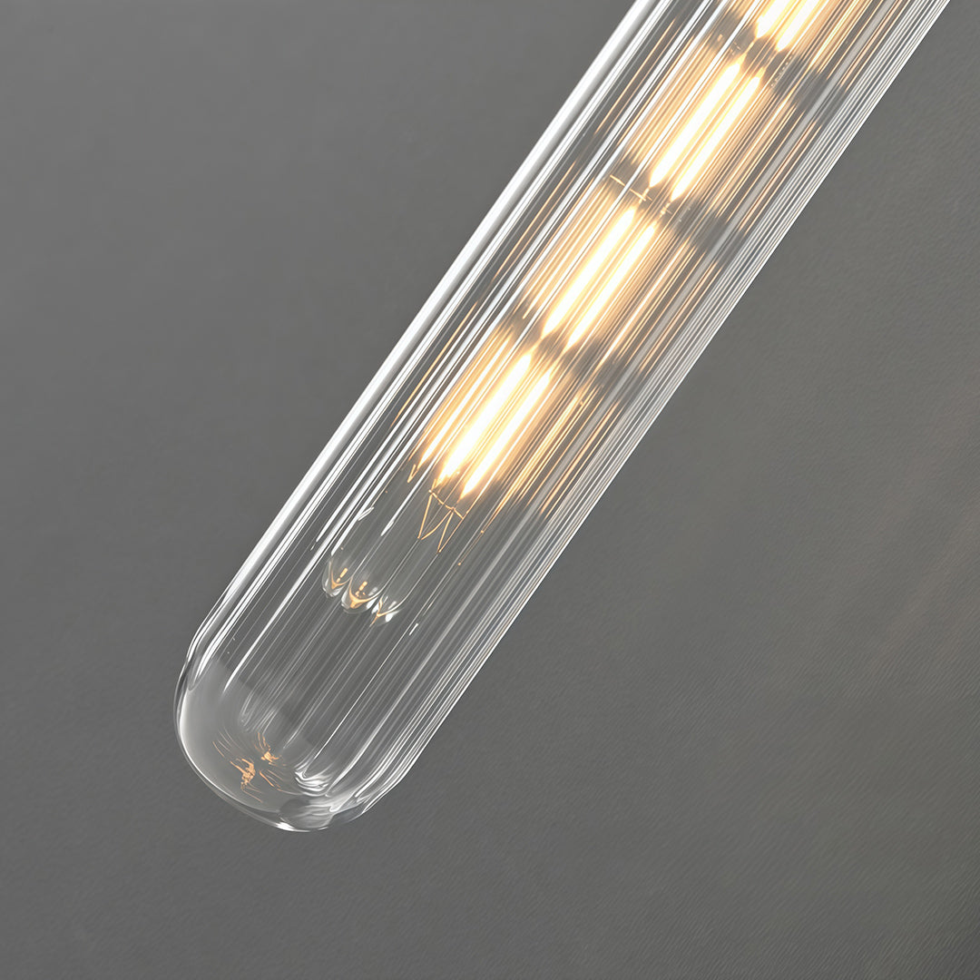 LED Wall Sconce – Minimalist Brass Glass Globe Pendant G9 (12x45cm) | Kalsten