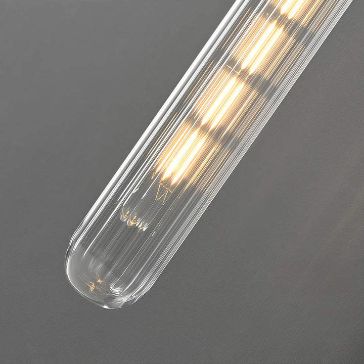 LED Wall Sconce – Minimalist Brass Glass Globe Pendant G9 (12x45cm) | Kalsten