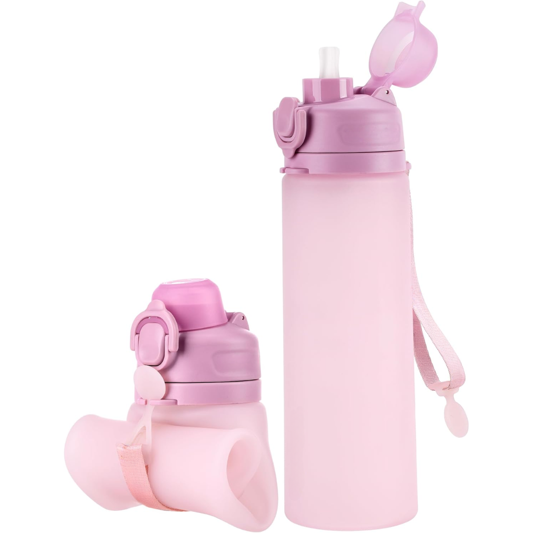 Kalsten | Collapsible 600 ml Silicone Water Bottle - Leakproof & BPA-free