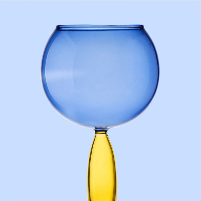 Kalsten | Chalice and carafe made of colored glass by Phillips
