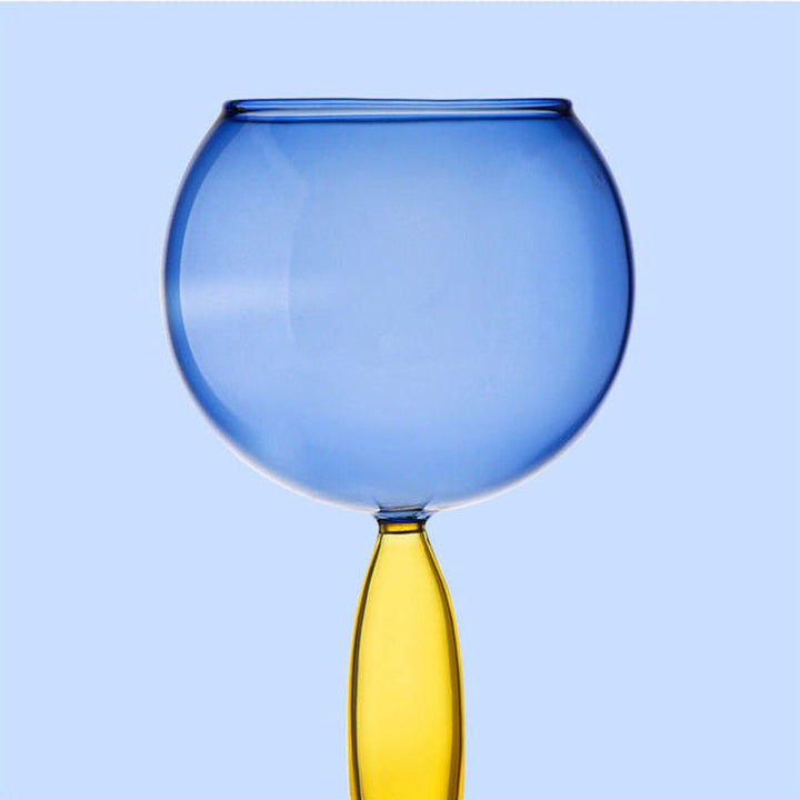 Kalsten | Chalice and carafe made of colored glass by Phillips