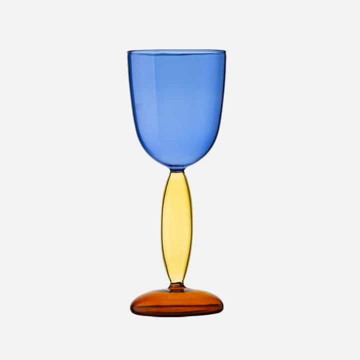 Kalsten | Chalice and carafe made of colored glass by Phillips