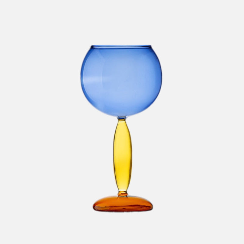 Kalsten | Chalice and carafe made of colored glass by Phillips