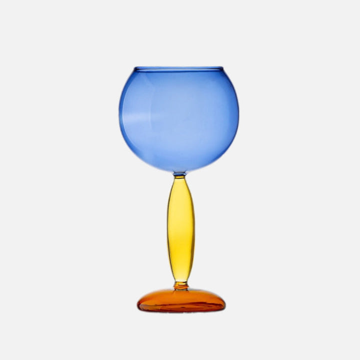 Kalsten | Chalice and carafe made of colored glass by Phillips
