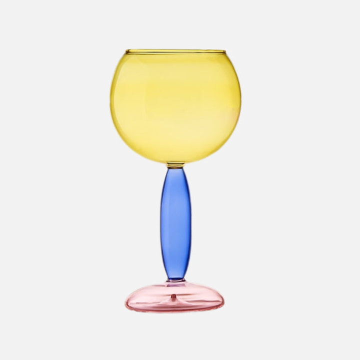 Kalsten | Chalice and carafe made of colored glass by Phillips