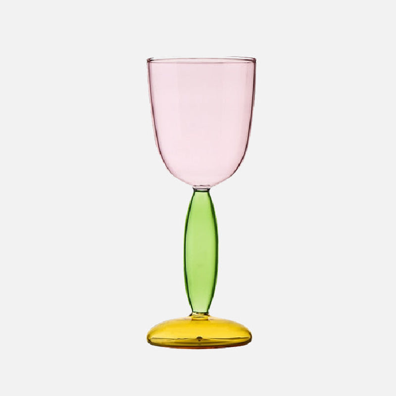 Kalsten | Chalice and carafe made of colored glass by Phillips