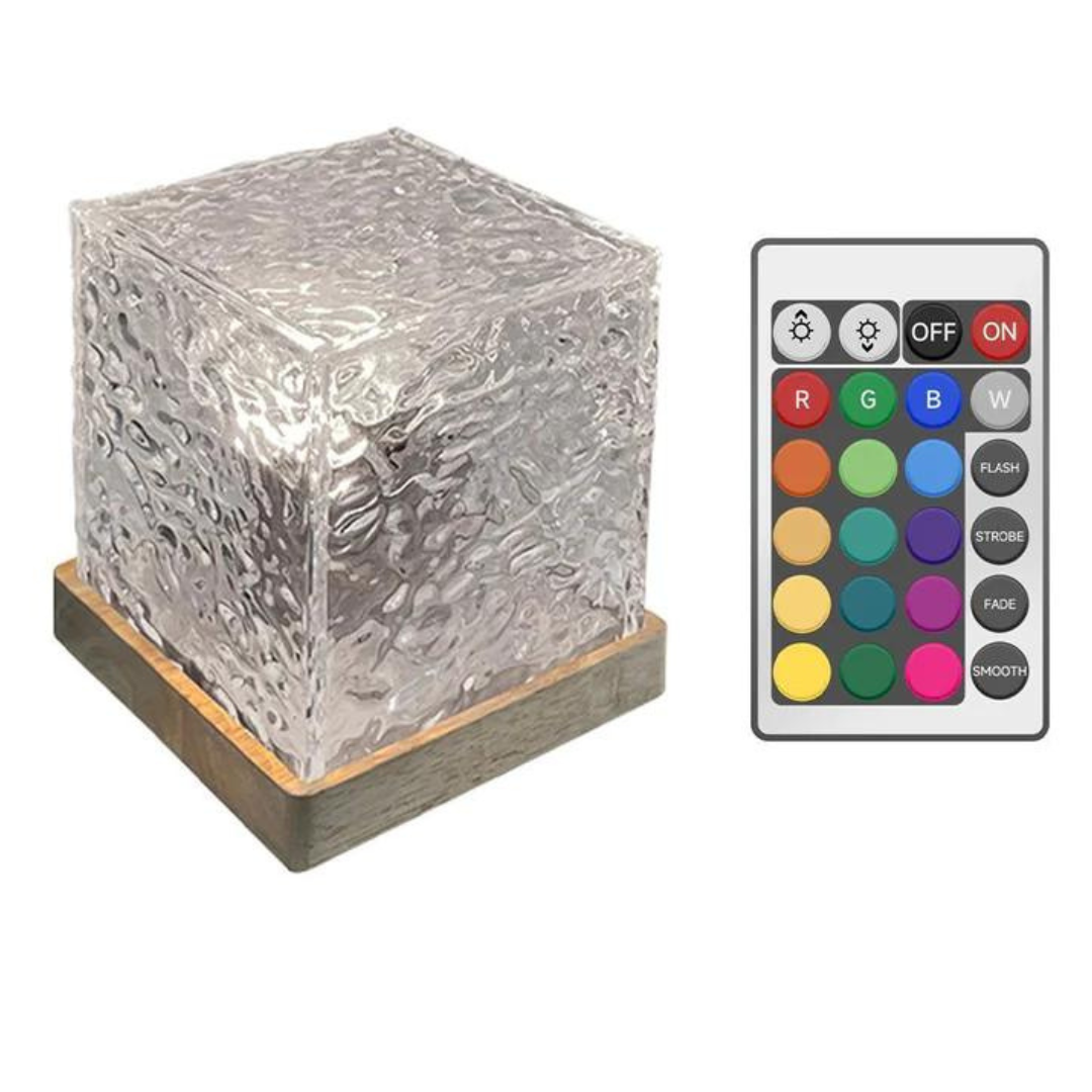 Table Lamp with Colour Changing Crystal Base | Kalsten