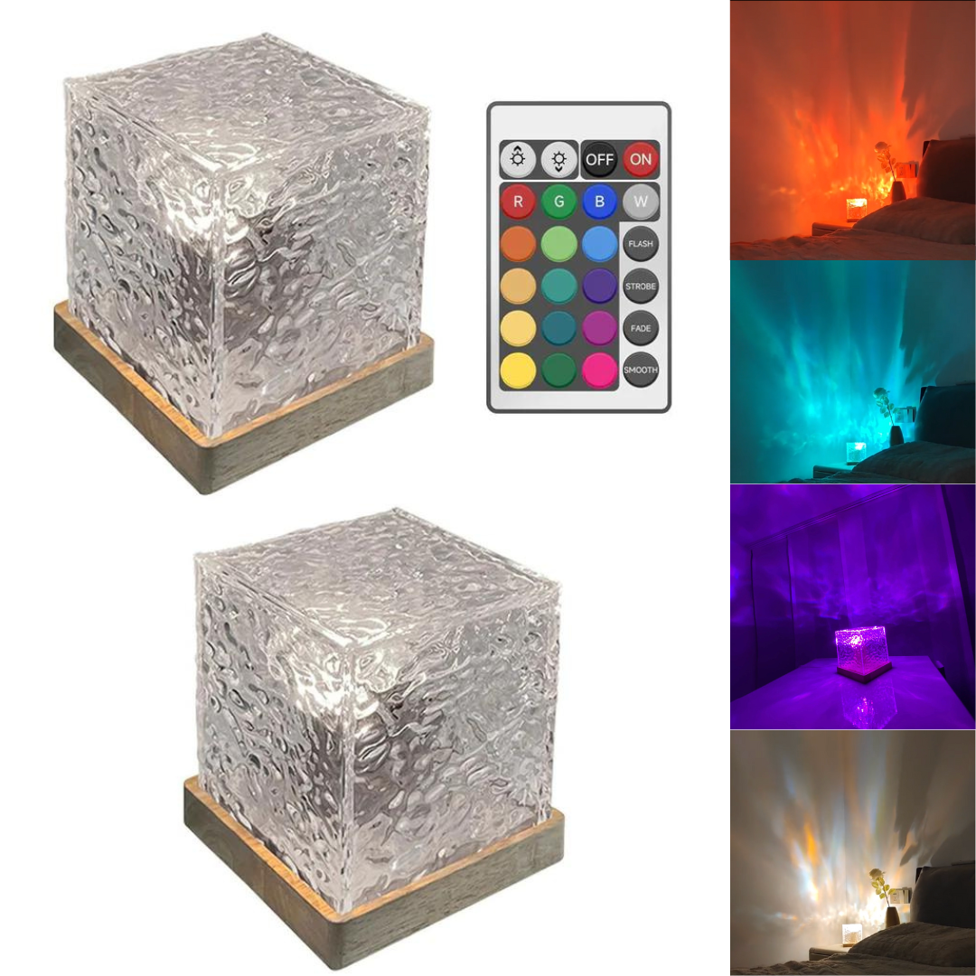 Table Lamp with Colour Changing Crystal Base | Kalsten