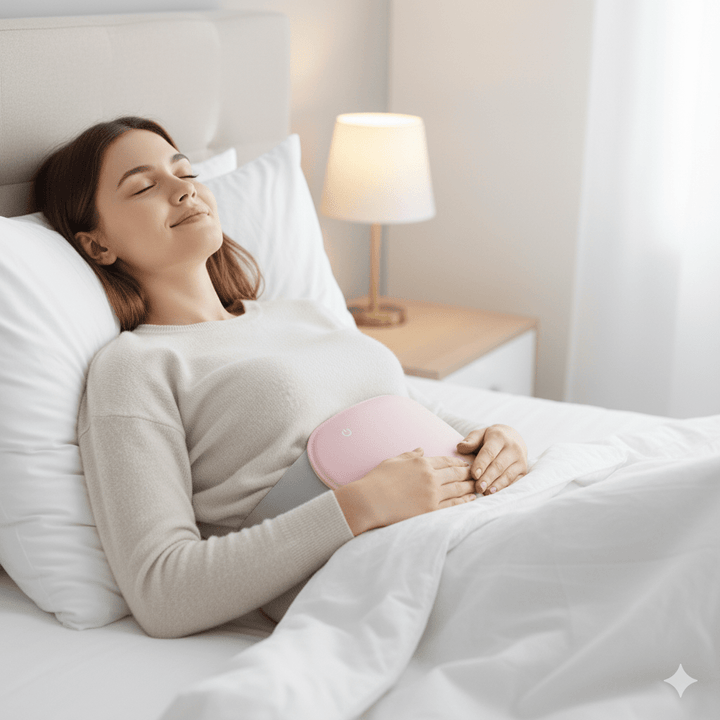 Kalsten | COMFORTHEAT – Rechargeable Electric Heating Pad for Cramps & Abdominal Pain Relief