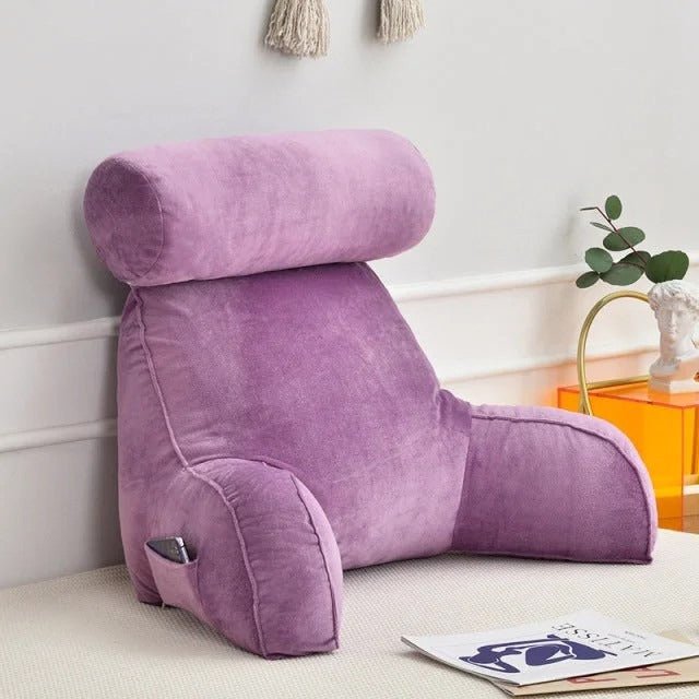 Skanto | ComfyBack – Ergonomic Back Support with Headrest and Armrests