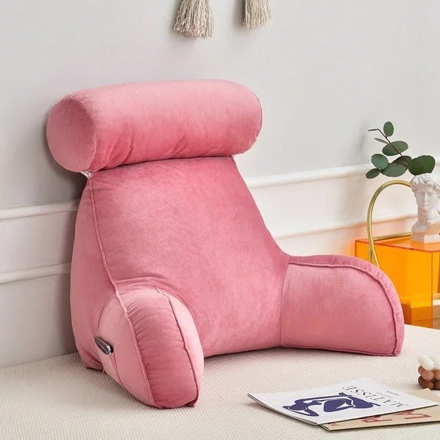 Skanto | ComfyBack – Ergonomic Back Support with Headrest and Armrests