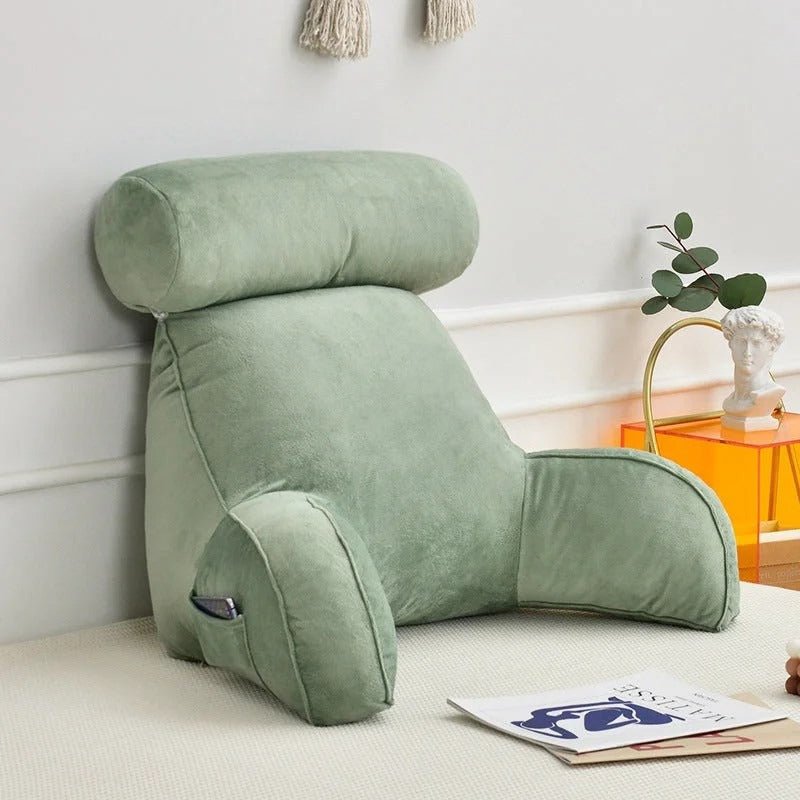 Skanto | ComfyBack – Ergonomic Back Support with Headrest and Armrests