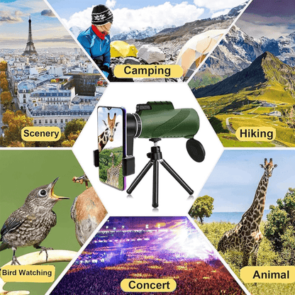 Skanto | Compact 600x Ultra-Zoom Monocular | HD Lens, Lightweight & Perfect for Hiking, Bird Watching, and Sporting Events
