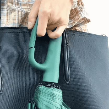 BowLift | Wind-Resistant Automatic Folding Umbrella with Large Buckle Handle – Compact & Durable