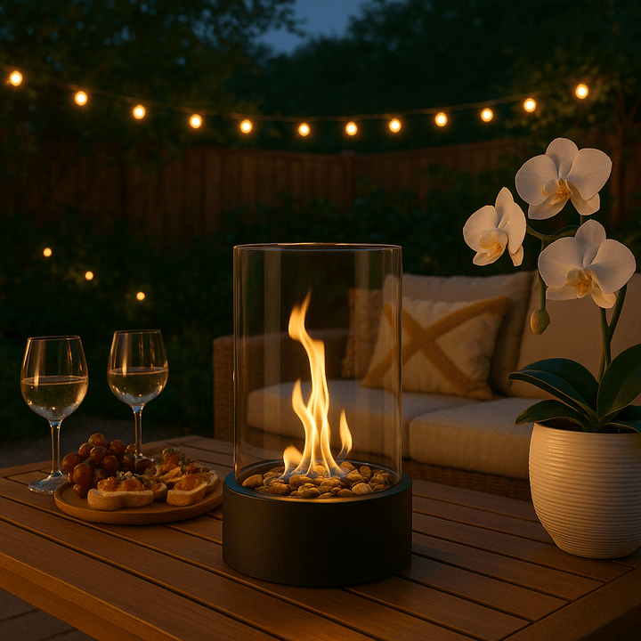 Kalsten | CosyFlame – Smoke-Free Table Fireplace with Real Flames & Scandinavian Design