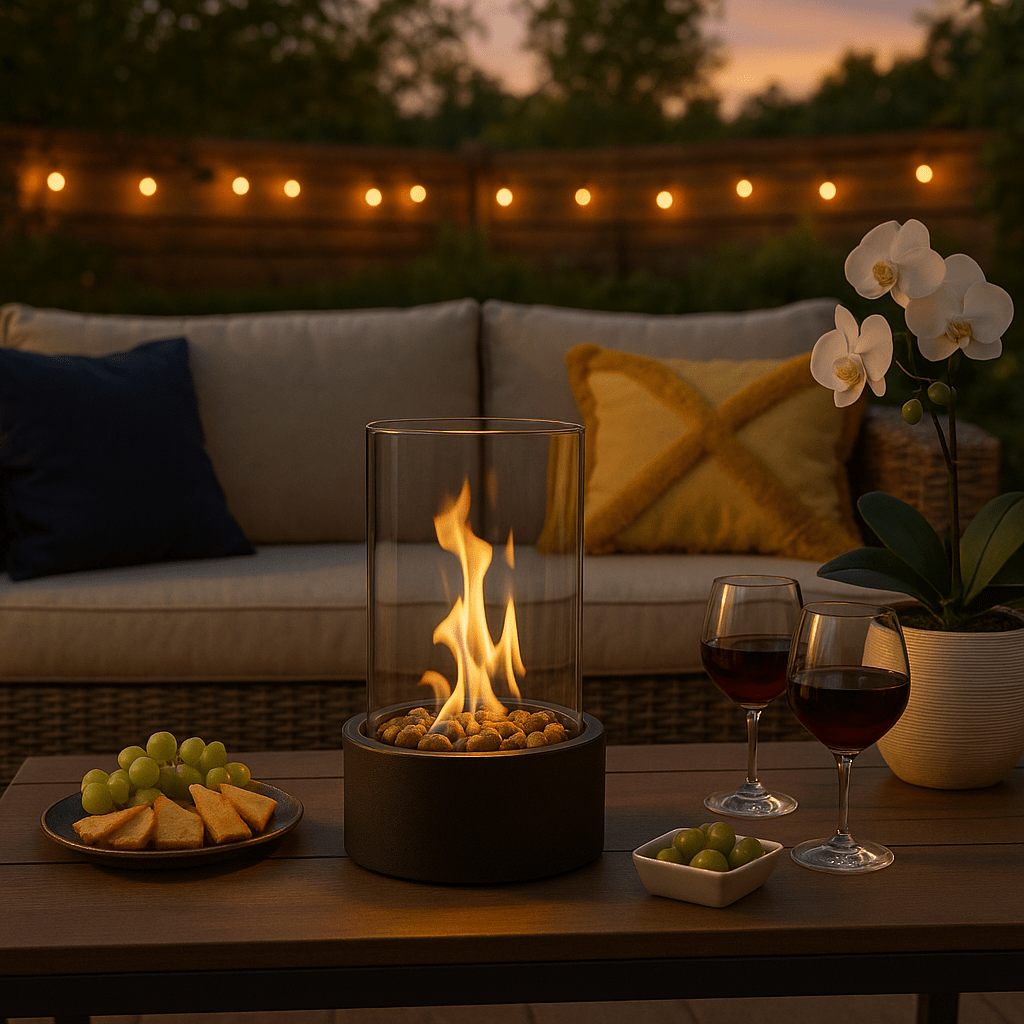 Kalsten | CosyFlame – Smoke-Free Table Fireplace with Real Flames & Scandinavian Design