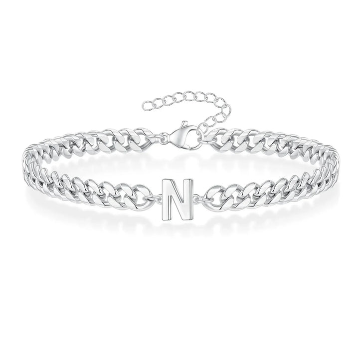 Kalsten | Couples Letter Initial Cuban Bracelet