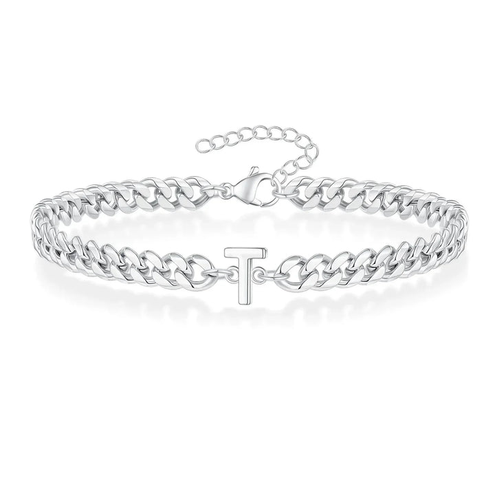Kalsten | Couples Letter Initial Cuban Bracelet