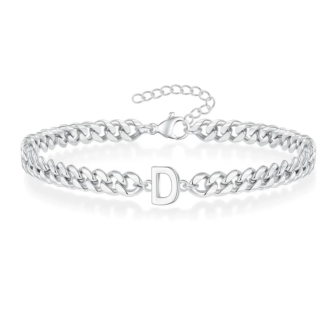 Kalsten | Couples Letter Initial Cuban Bracelet