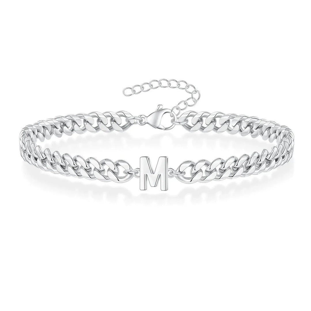 Kalsten | Couples Letter Initial Cuban Bracelet