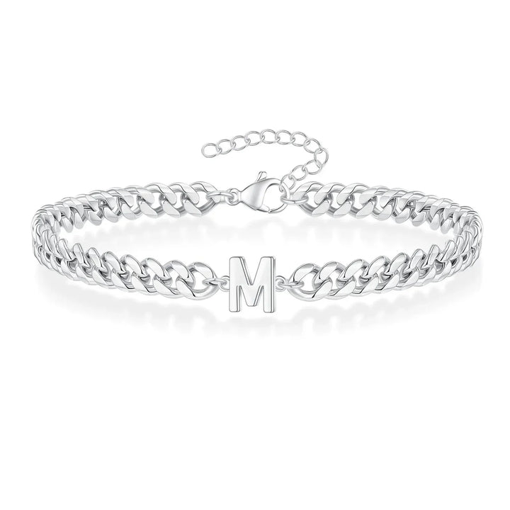 Kalsten | Couples Letter Initial Cuban Bracelet