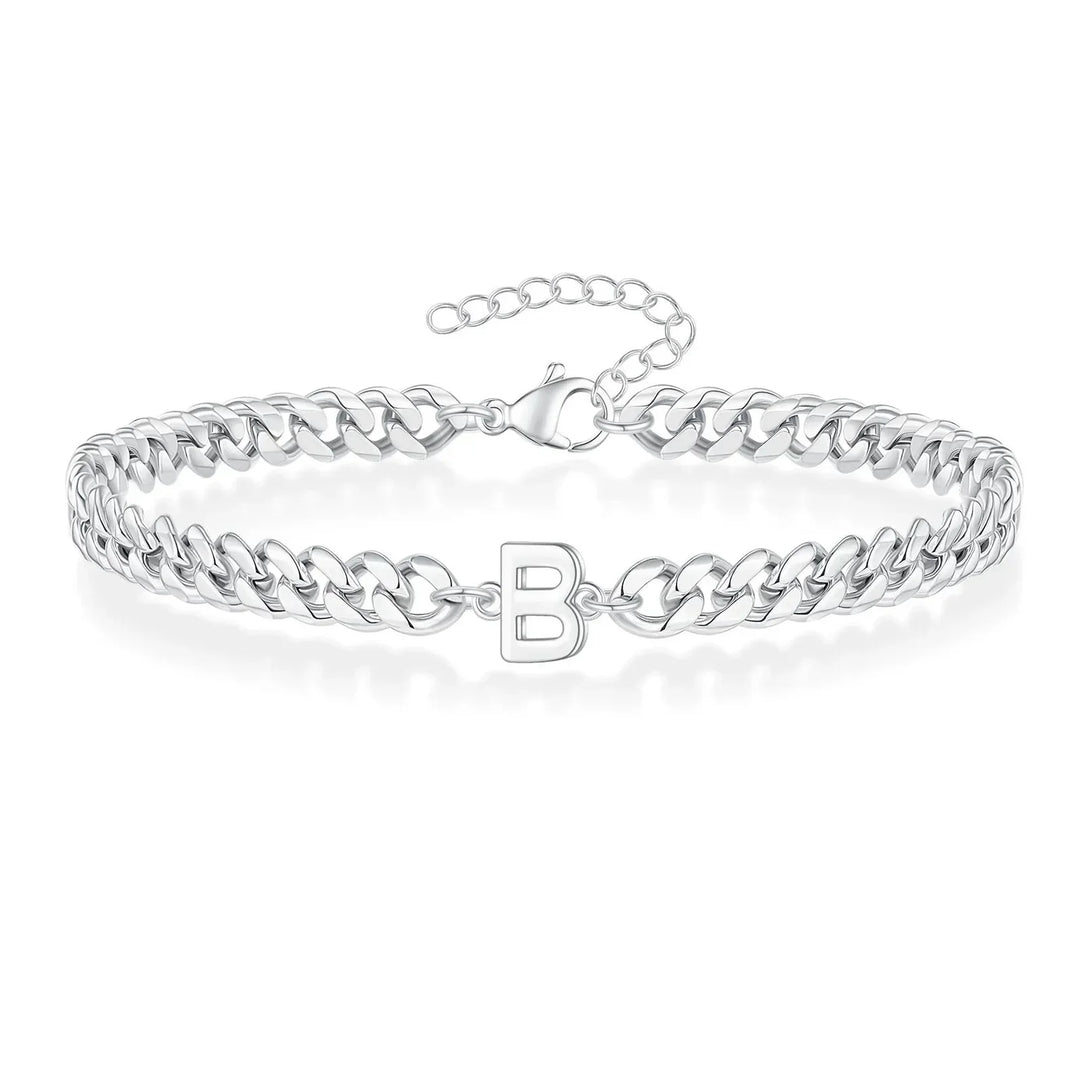 Kalsten | Couples Letter Initial Cuban Bracelet