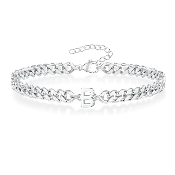 Kalsten | Couples Letter Initial Cuban Bracelet