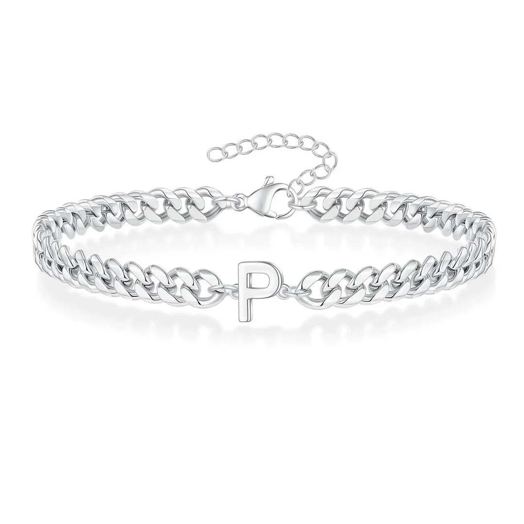 Kalsten | Couples Letter Initial Cuban Bracelet