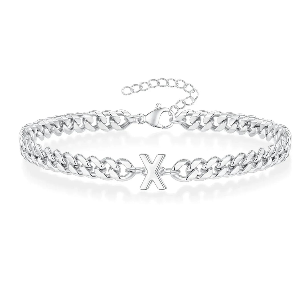 Kalsten | Couples Letter Initial Cuban Bracelet