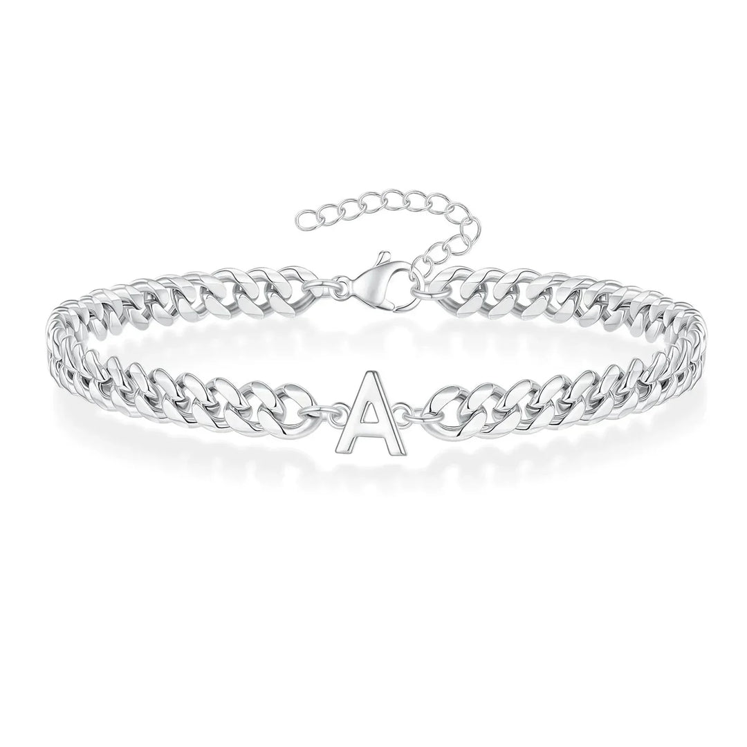 Kalsten | Couples Letter Initial Cuban Bracelet