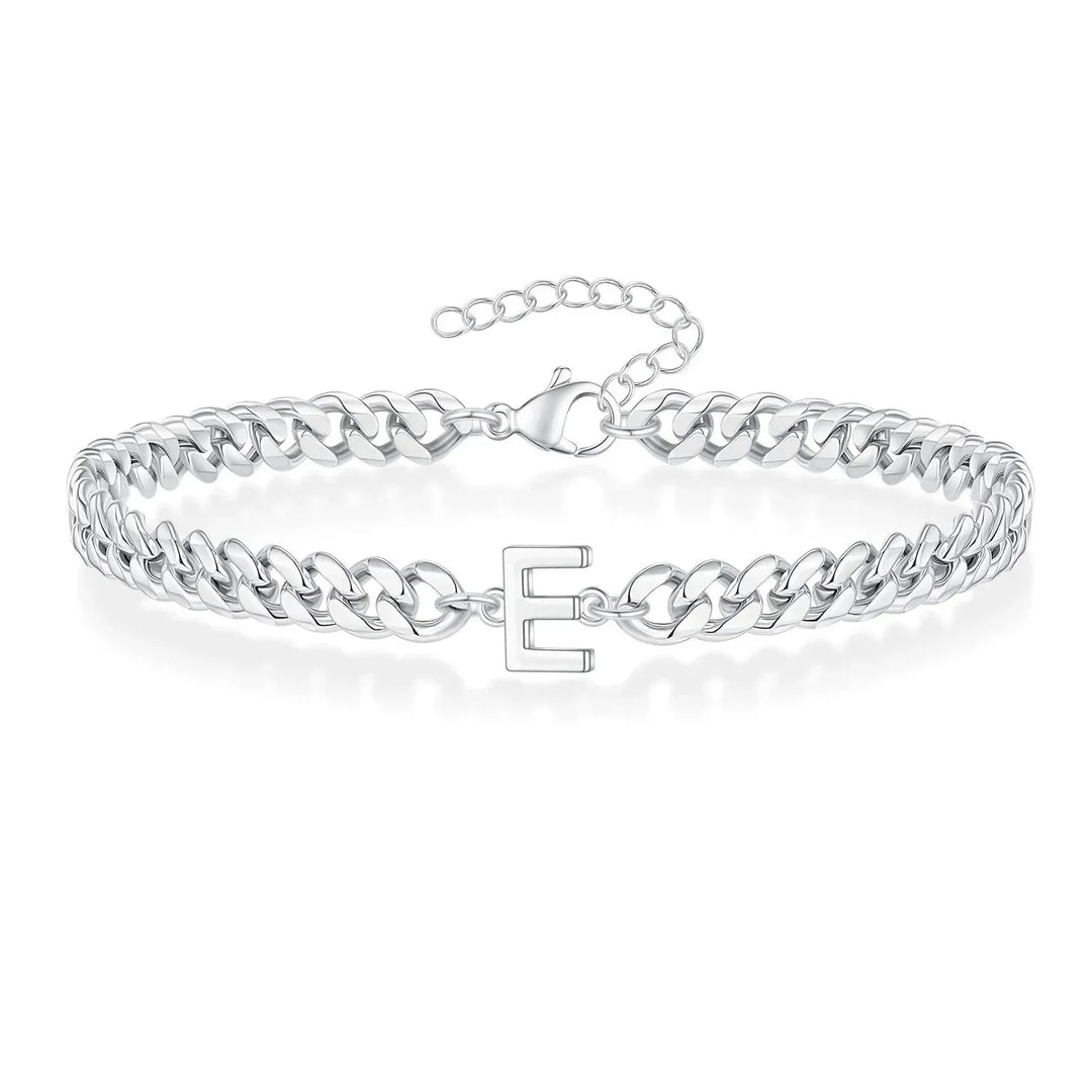 Kalsten | Couples Letter Initial Cuban Bracelet