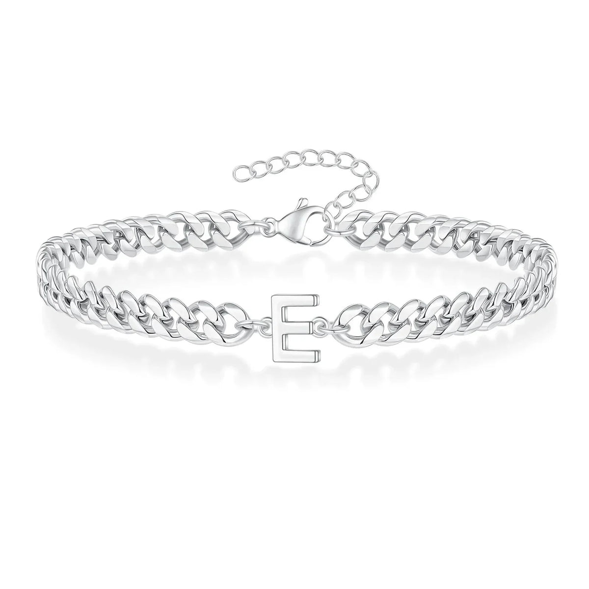 Skanto | Couple's Letter Initial Cuban Bracelet