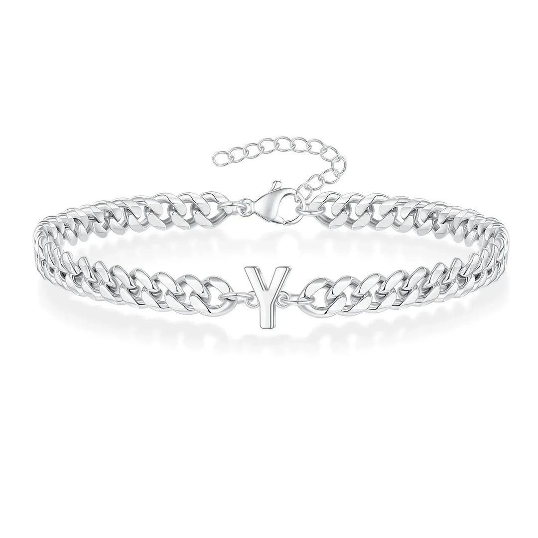 Kalsten | Couples Letter Initial Cuban Bracelet