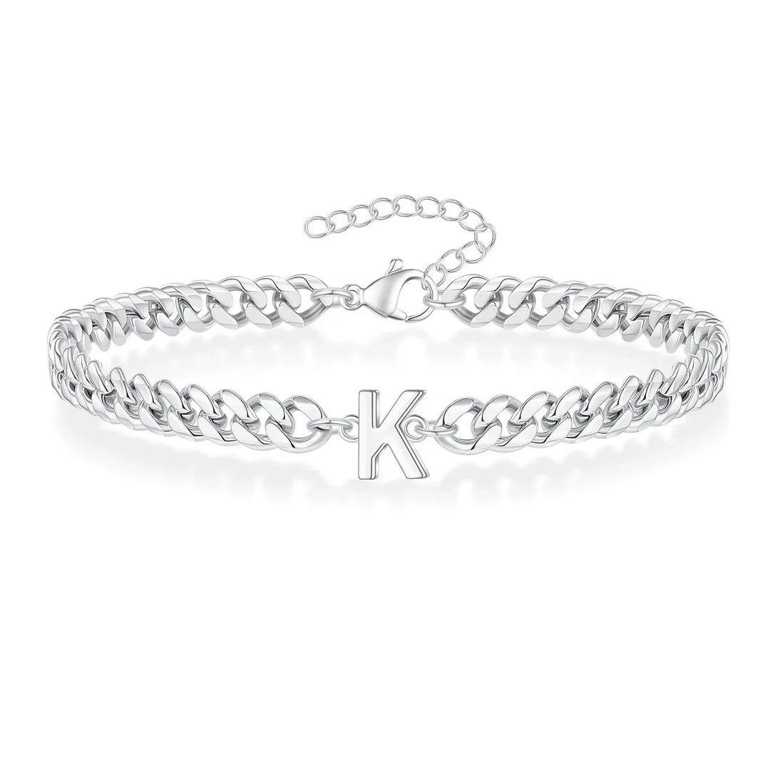 Kalsten | Couples Letter Initial Cuban Bracelet