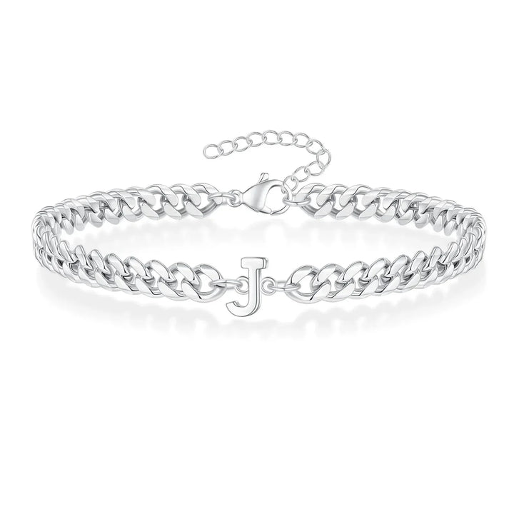 Kalsten | Couples Letter Initial Cuban Bracelet