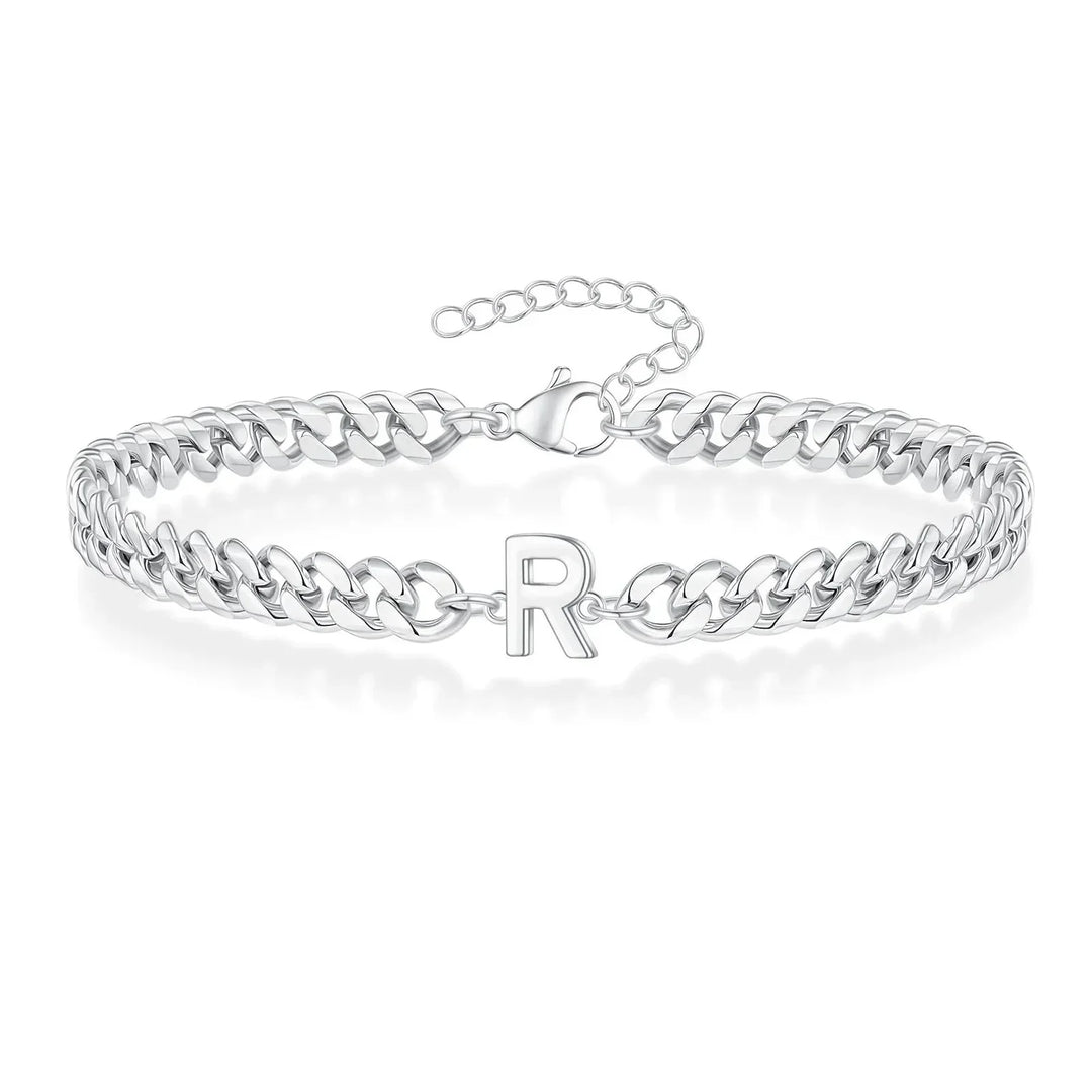 Kalsten | Couples Letter Initial Cuban Bracelet