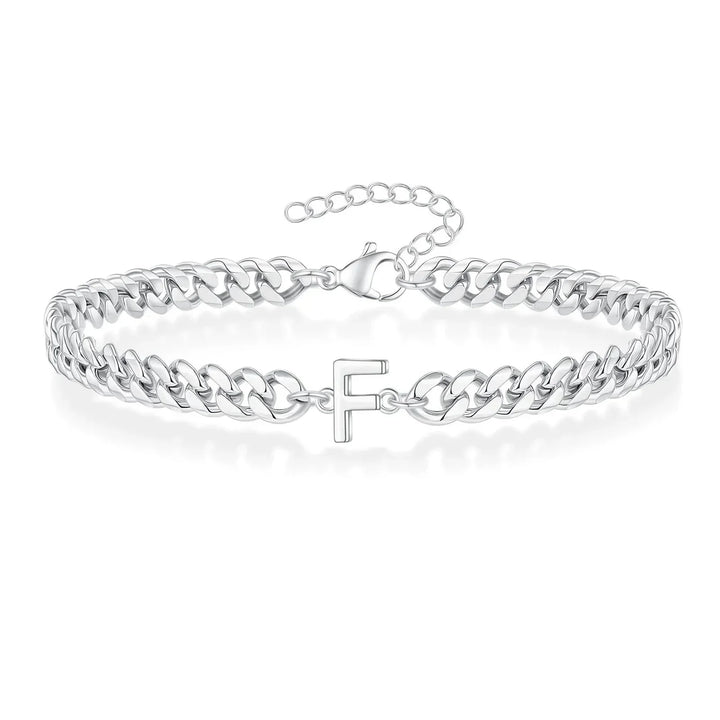 Kalsten | Couples Letter Initial Cuban Bracelet